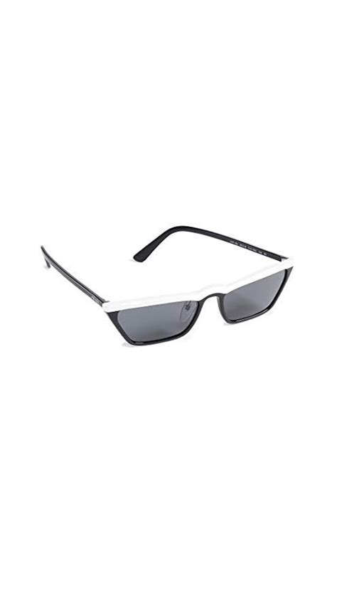 Prada Women's Ultravox Sunglasses, White/Grey, One Size